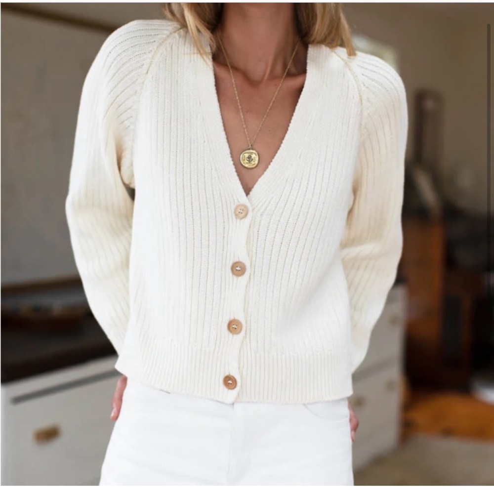 Emerson Fry Low V Summer Cardigan, size M, NWT
